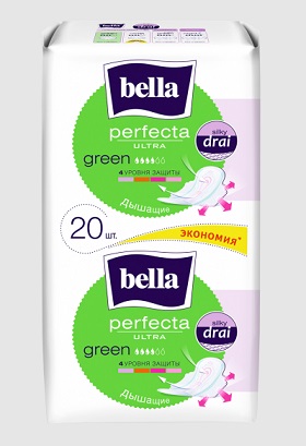 Bella (Белла) прокладки Perfecta Ultra Green супертонкие 10+10 шт