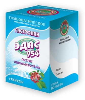 Эдас-954 Гастропан, гранулы гомеопатические, 20г, Эдас (г.Москва)