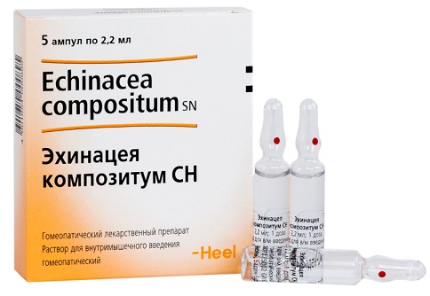 Эхинацея Композитум СН, раствор для внутримышечного введения гомеопатический 2,2мл, 5шт