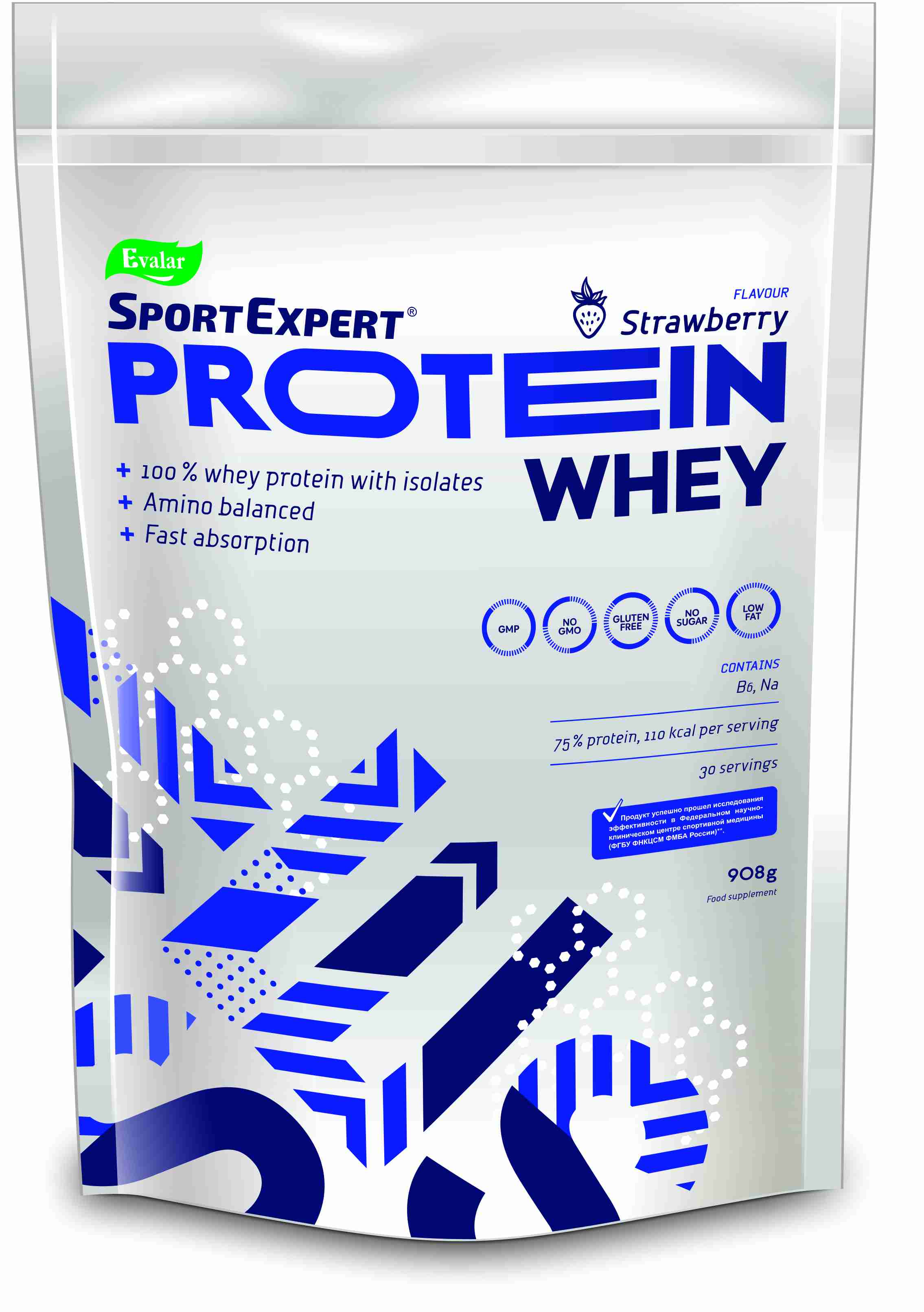 SportExpert (СпортЭксперт) Сывороточный протеин порошок, пакет 908г БАД