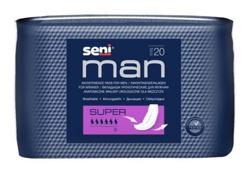 Seni Men (Сени Мэн) вкладыши урологические для мужчин супер 20шт