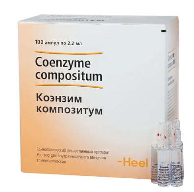 Коэнзим-композитум, раствор для внутримышечного введения гомеопатический 2,2мл, ампулы 100шт