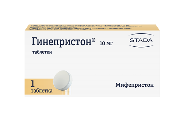 Гинепристон, таблетки 10 мг, 1 шт