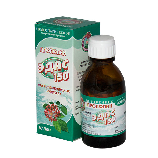 Эдас-150 Прополан, капли для приема внутрь гомеопатические, 25мл