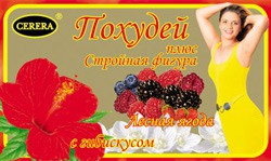 Чай Похудей плюс стройная фигура с Гибискусом и ароматом лесных ягод, фильтр-пакеты 2г, 30 шт БАД