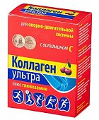 Коллаген Ультра плюс глюкозамин, со вкусом вишни пакет 8г 7 шт БАД, Полисервис-М (г.Москва)