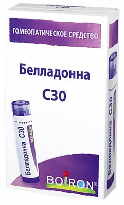 Белладонна, 30С гранулы гомеопатические, 4г
