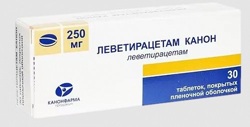 Леветирацетам-Канон, таблетки, покрытые пленочной оболочкой 250мг, 30 шт