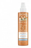 Виши Капиталь Солей (Vichy Capital Soleil) спрей детский анти-песок для лица и тела 200мл SPF50+, Виши