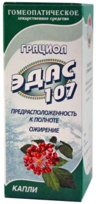 Эдас-107 Грациол (полнота), капли для приема внутрь гомеопатические, 25мл, Эдас (г.Москва)