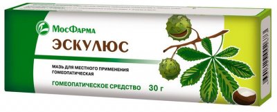 Эскулюс, мазь для наружного применения гомеопатическая 30г, Московская ФФ