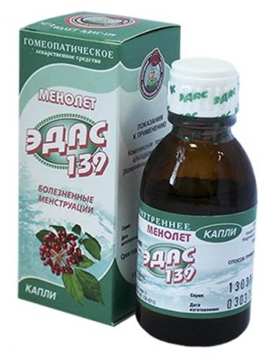 Эдас-139 Менолет, капли для приема внутрь гомеопатические, 25мл, Эдас (г.Москва)
