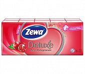Zewa (Зева) носовые платочки Делюкс Гранат, 10х6 шт, SCA Hygiene Products