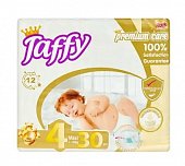 Taffy Premium (Таффи) подгузники для детей, размер 4 (7-18 кг) 30шт, 