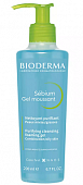 Bioderma Sebium (Биодерма Себиум) Гель-мусс для лица очищающий 200мл с помпой, Биодерма