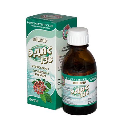 Эдас-138 Арнаур(атеросклероз), капли для приема внутрь гомеопатические, 25мл