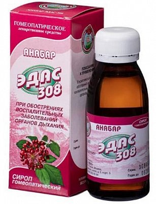 Эдас-308 Анабар, сироп гомеопатический, 100мл