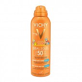 Виши Капиталь Солей (Vichy Capital Soleil) спрей-вуаль детский анти-песок для лица и тела 200мл SPF5, Виши